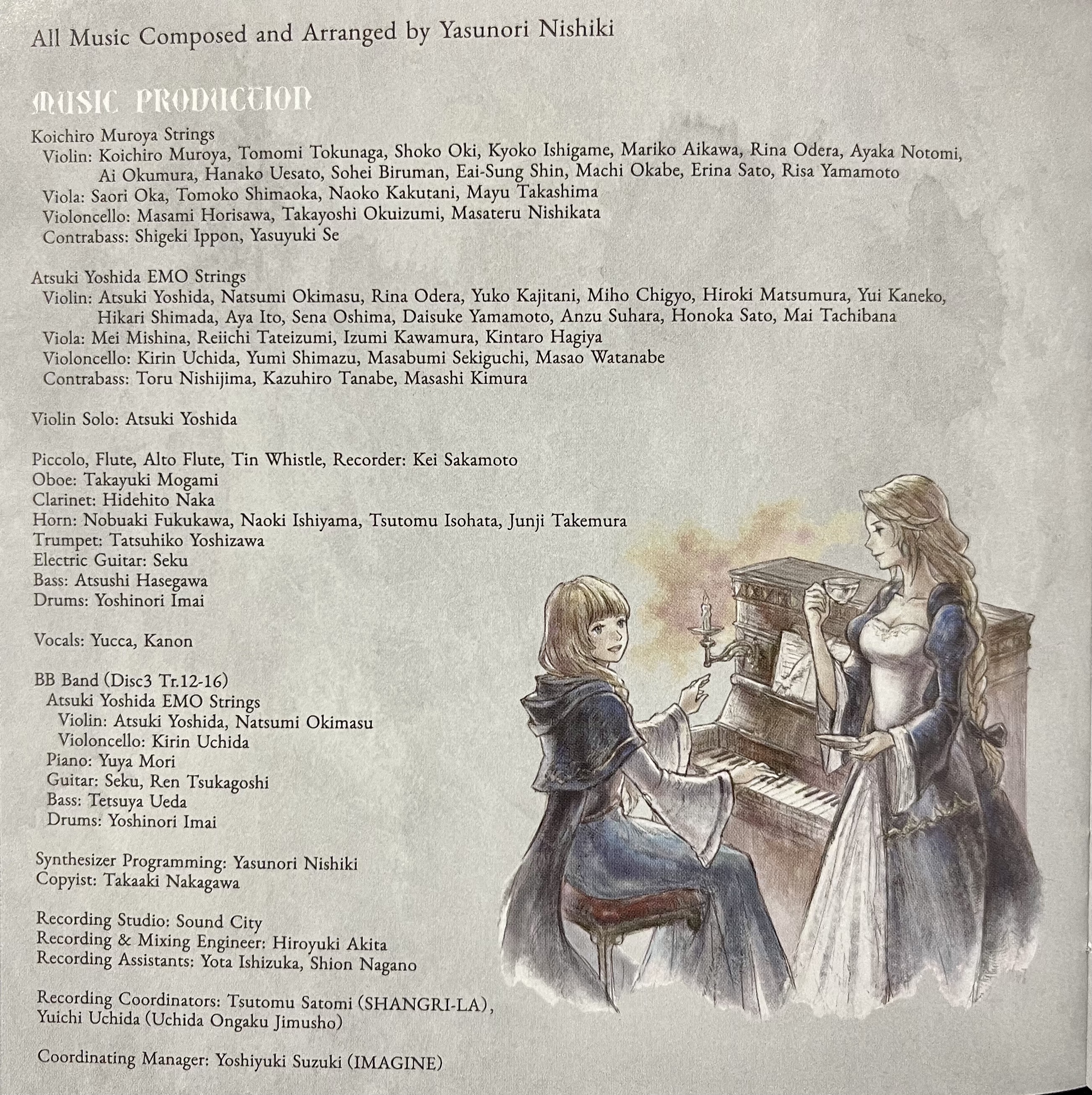 アニメ OCTOPATH TRAVELER live yuria miyazono CD Octopath Traveler Original Soundtrack (Yasunori Nishiki)